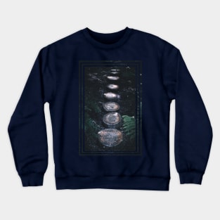 Tree stump path in the forest Crewneck Sweatshirt